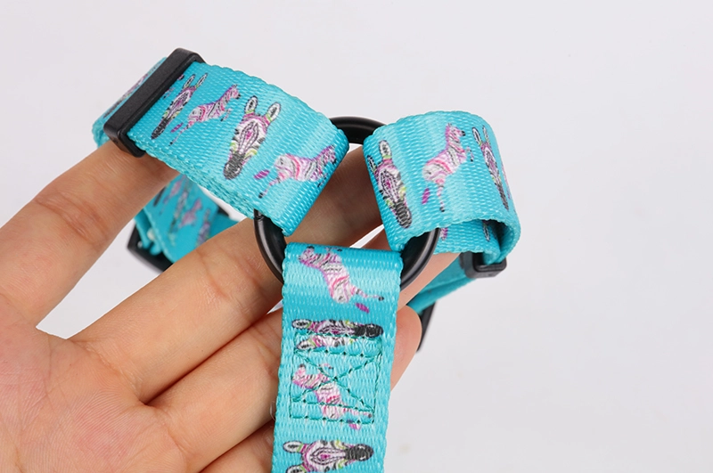 Harnais pour chien OKEYPETS en polyester imprimé par sublimation, sûr et confortable. 12