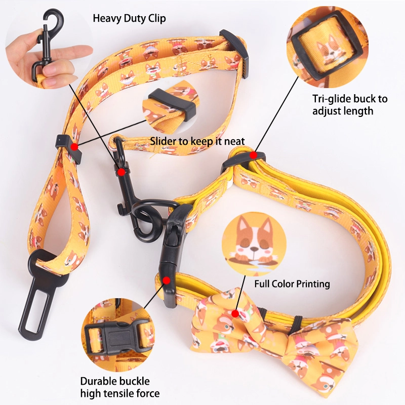 Okeypets Personlig Hundsele och Koppel Soft Air Mesh Valpsele och Koppel Set 8