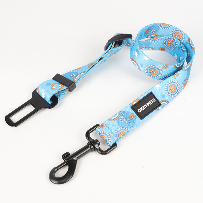 OKEYPETS - Accessoires OKEYPETS pour chiens : ceinture de sécurité auto en polyester sublimé, sangle résistante, ceinture de sécurité, ceinture de sécurité pour animaux de compagnie. Tous les produits. 17