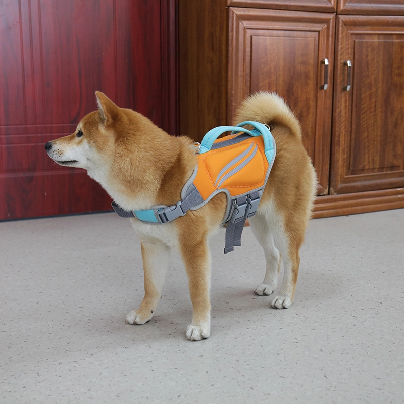 Gilet de sauvetage réfléchissant pour chien OKEYPETS, meilleur gilet de sauvetage pour chien, gilet de sauvetage ajustable pour animaux de compagnie 8