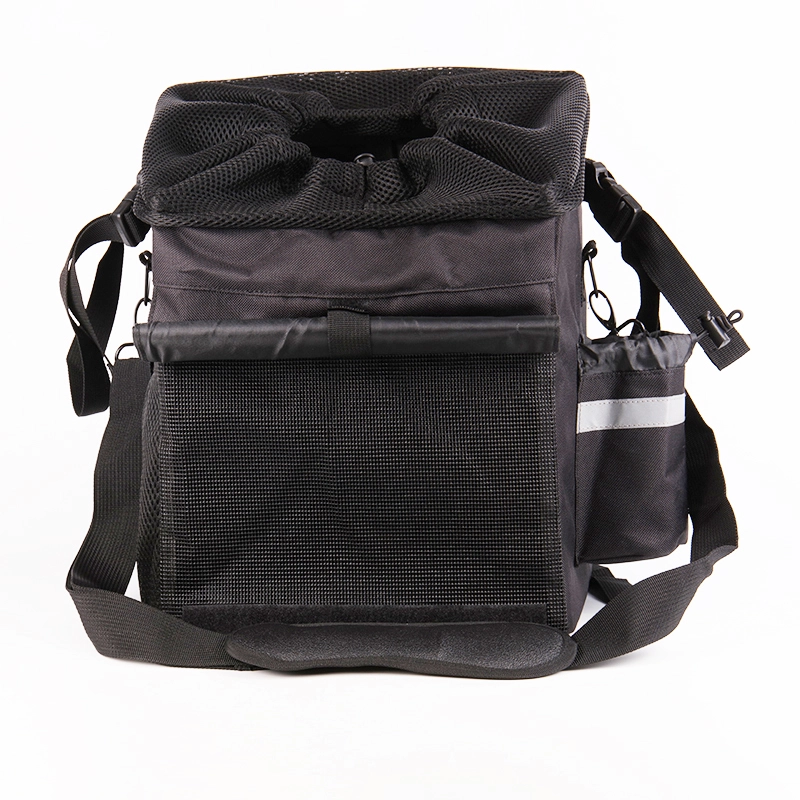 OKEYPETS Nagy kapacitású kültéri kisállat utazó hátizsák kutya kerékpár kosár összecsukható táska kerékpár első kormányra szerelhető kisállat szállító 10