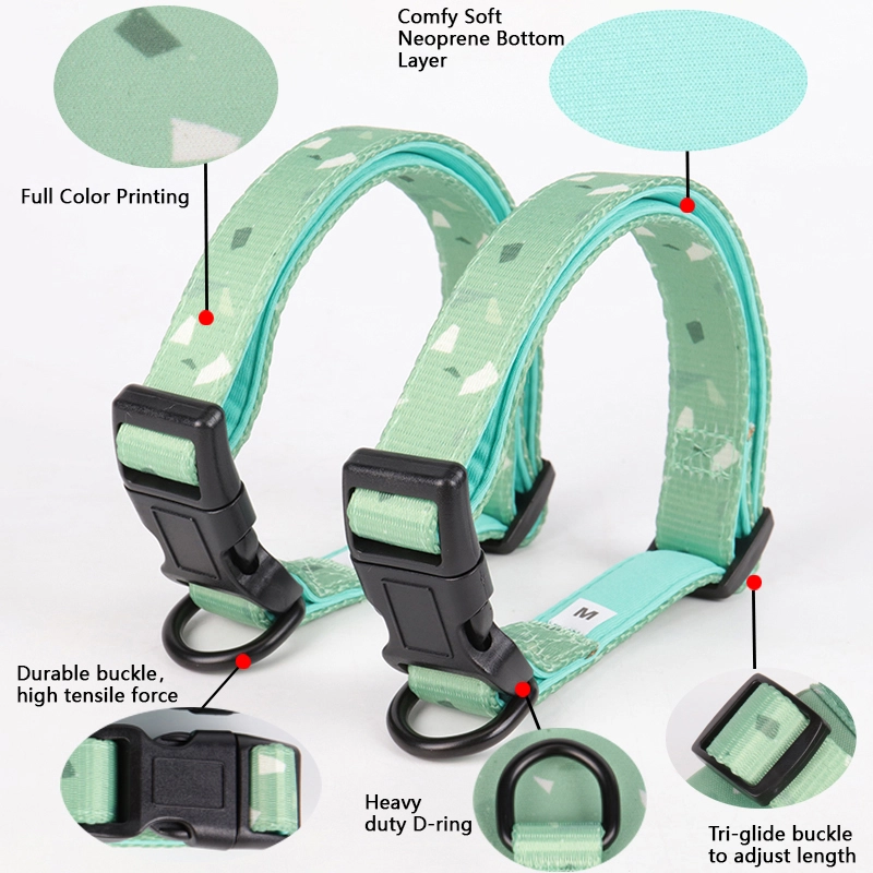 OKEYPETS, fournisseur de produits pour animaux de compagnie, propose des colliers pour chiens souples, rembourrés et ajustables, personnalisables (OEM), disponibles en gros. Nous acceptons également les commandes OEM et acceptons les colliers de luxe pour chiens. 6