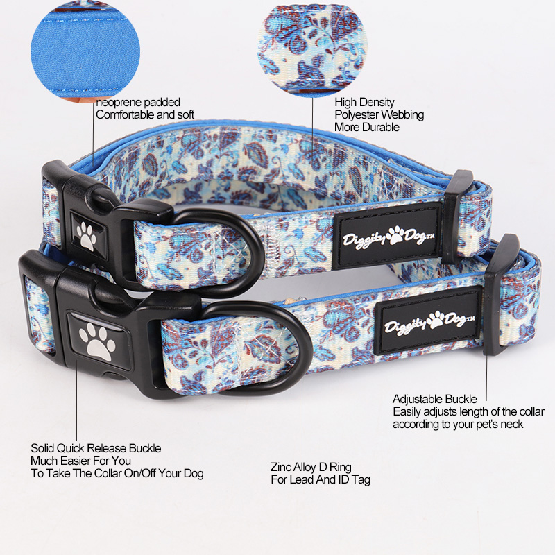 OKEYPETS Colliers pour chiens confortables, rembourrés, réglables et de haute qualité pour l'entraînement 7