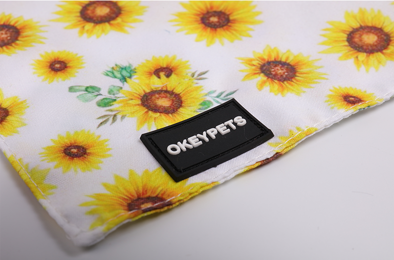 OKEYPETS - Bandana pour chien OKEYPETS en gros, double épaisseur, respirant, uni et imprimé, de luxe 13