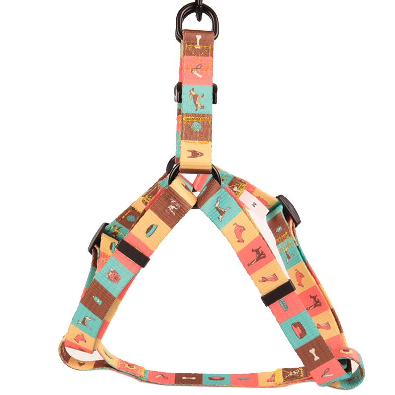 Harnais personnalisé OKEYPETS en sangle polyester avec motif par sublimation - Harnais confortable et ajustable pour chien 8