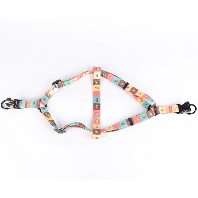 Harnais personnalisé OKEYPETS en sangle polyester avec motif par sublimation - Harnais confortable et ajustable pour chien 11