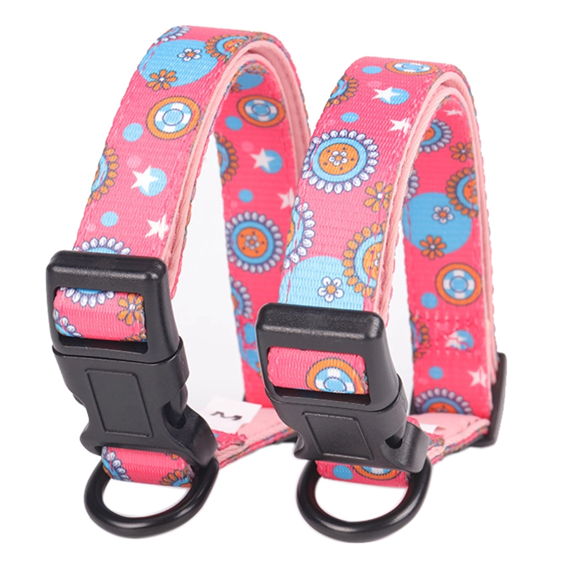 OKEYPETS Accessoires pour animaux de compagnie Collier rose doux personnalisé pour chien en néoprène résistant 7