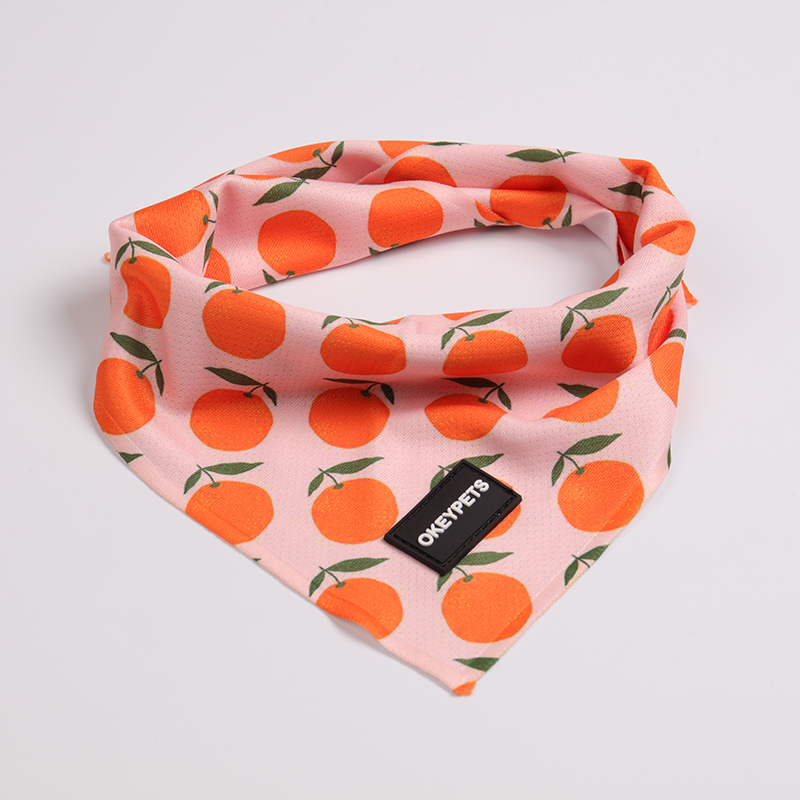 OKEYPETS - Bandana en coton personnalisé OKEYPETS OEM pour animaux de compagnie - Motif triangulaire automnal, luxueux et unique - Impression - Bandanas personnalisés pour chiens - Bandanas pour animaux de compagnie en gros 8