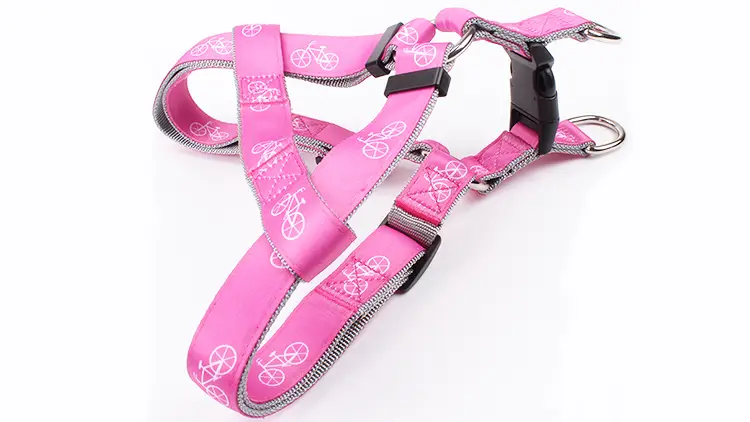 Okeypets gyári nagykereskedelmi divatos, saját márkás, cseppszállítású, húzásmentes, állítható, kétrétegű kutyahám 1