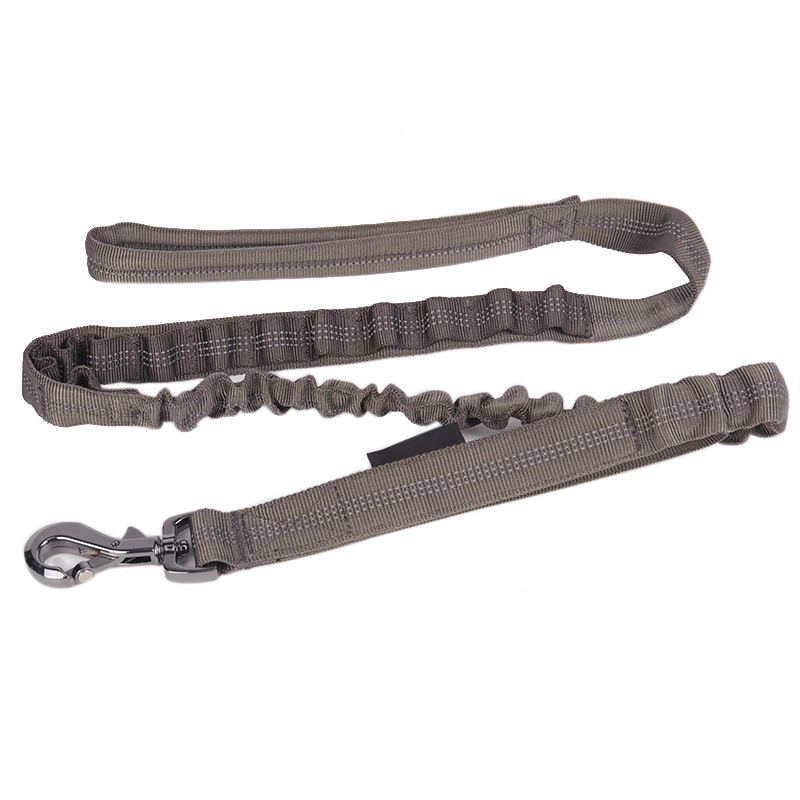 Laisse tactique Okeypets en nylon résistant de qualité militaire avec extension élastique pour l'entraînement des chiens 11