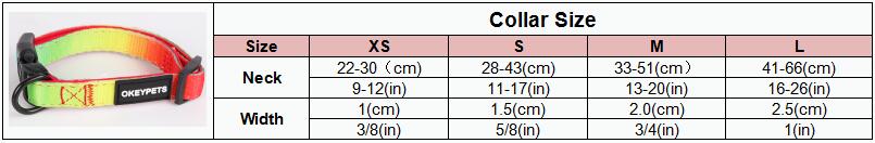 Collier pour chien OKEYPETS personnalisé arc-en-ciel par sublimation, ajustable, en néoprène souple rembourré, idéal pour l'entraînement et la course. 7