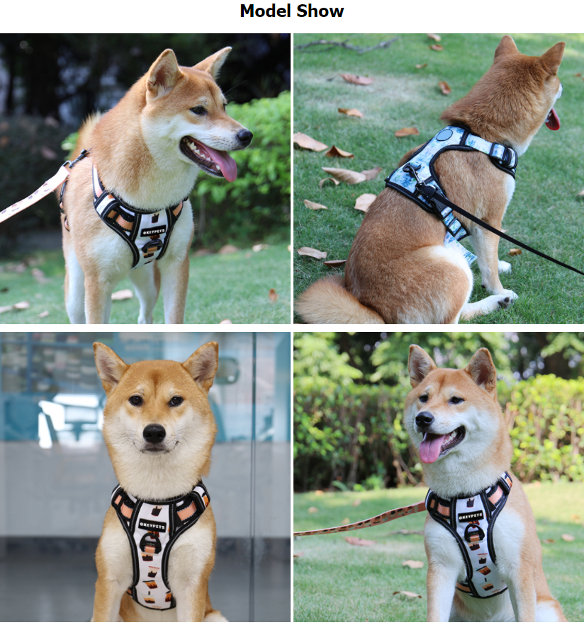 OKEYPETS Egyedi, nagy teherbírású, nagytestű kutyáknak való hám, húzásmentes, állítható, fényvisszaverő, oxfordi tartós mellény 18