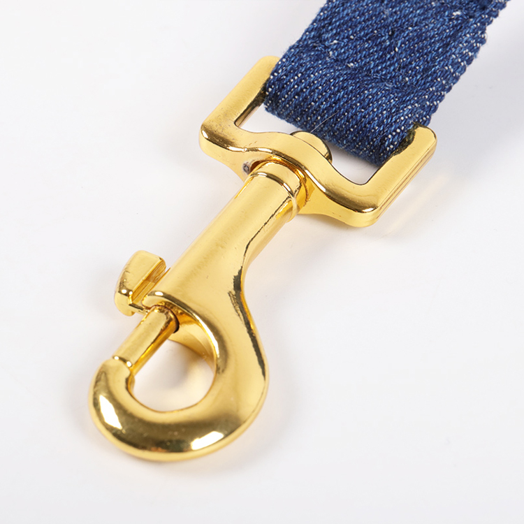 OKEYPETS Ensemble de harnais sur mesure, design ajustable, confortable, en jean pour animaux de compagnie, ensemble de harnais en denim pour chien sur mesure 14