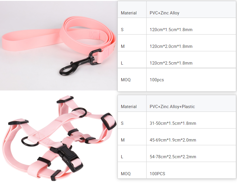 OKEYPETS, fabricant de colliers, harnais et laisses personnalisés en PVC pour chiens 16