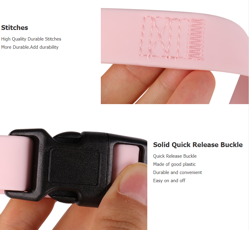 OKEYPETS Wholesale Pink Color Waterproof Durable Strong Soft PVC Pet Dog Harness With Leash Collar 11