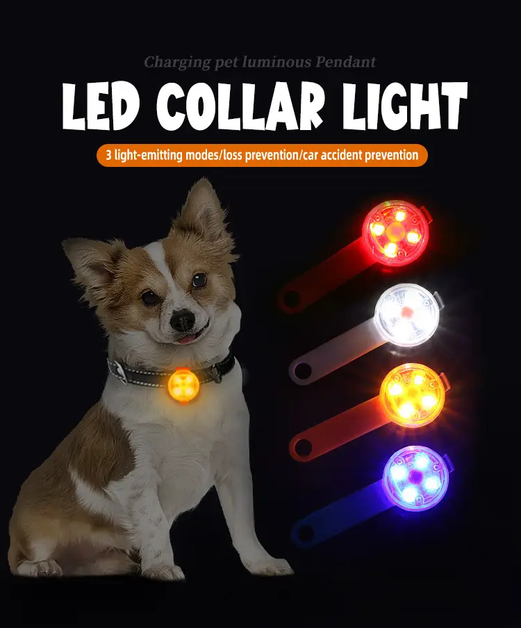 3 Modalità Luce Regolabile Collare Luminoso Per Cani Ricaricabile - LED Impermeabile Per Passeggiate Notturne | 3 Modalità Impermeabile Ipx7 - Foto 11