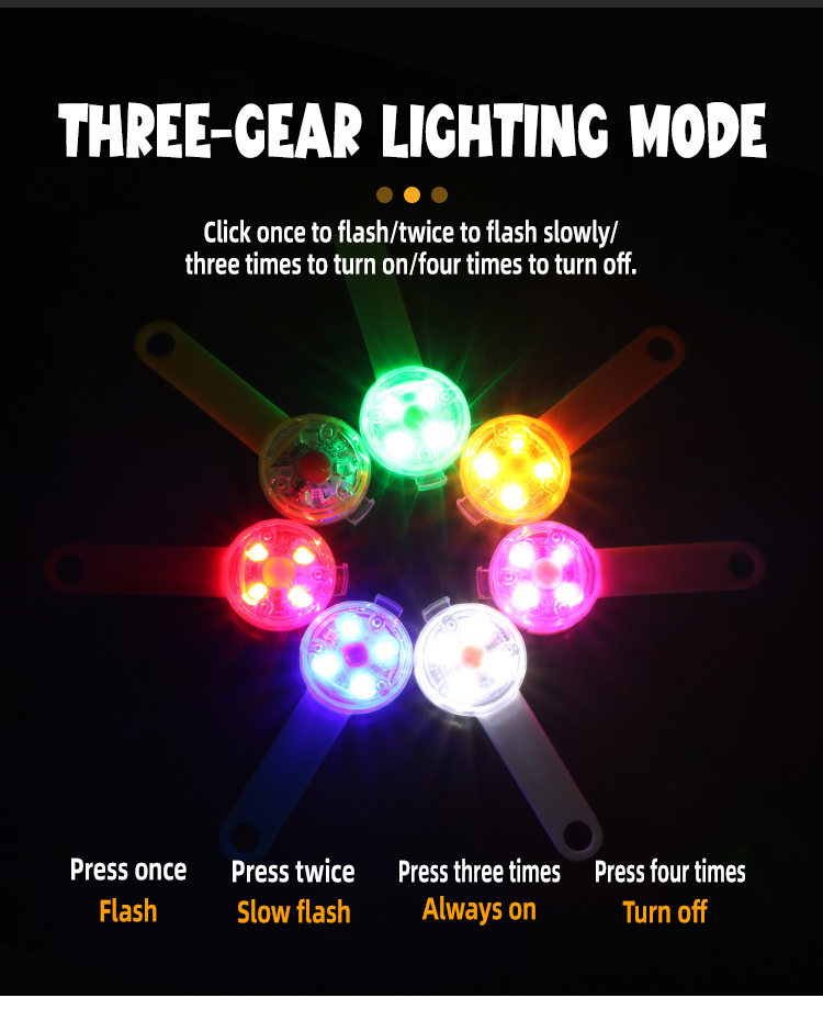 OKEYPETS - Collier lumineux multifonctionnel avec logo personnalisé, pour chien ou animal de compagnie. Pendentif lumineux LED 7 couleurs pour la nuit. 15