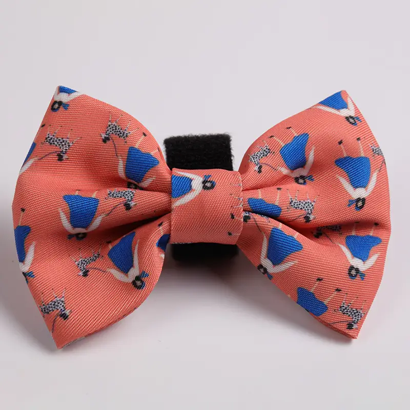 OKEYPETS - OKEYPETS Nœud papillon imprimé à motif personnalisé, faible quantité minimale de commande, collier pour chat, fleurs, nœud papillon pour chien. 1