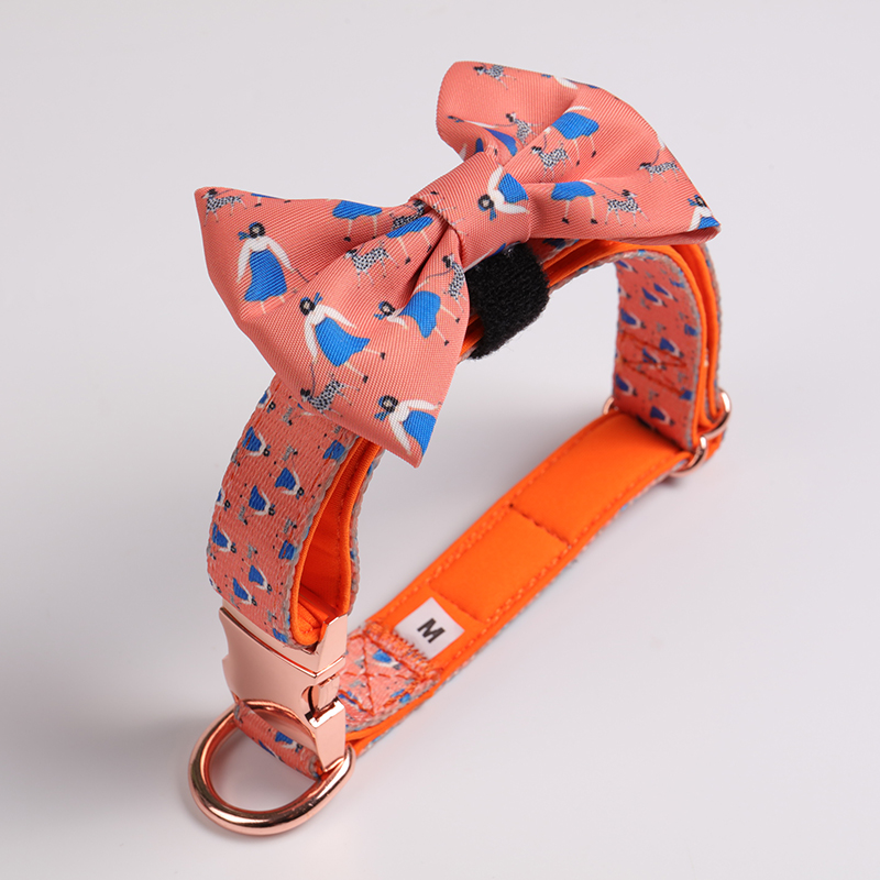 OKEYPETS - OKEYPETS Nœud papillon imprimé à motif personnalisé, faible quantité minimale de commande, collier pour chat, fleurs, nœud papillon pour chien. 10
