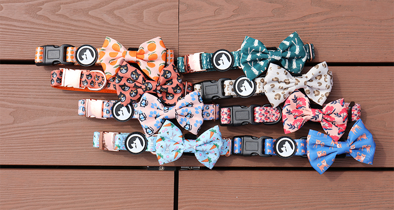 OKEYPETS - OKEYPETS Nœuds papillon de luxe en polyester pour chiens, en gros et en grande quantité. Décoration adorable pour animaux de compagnie. Nœud papillon coloré. 18