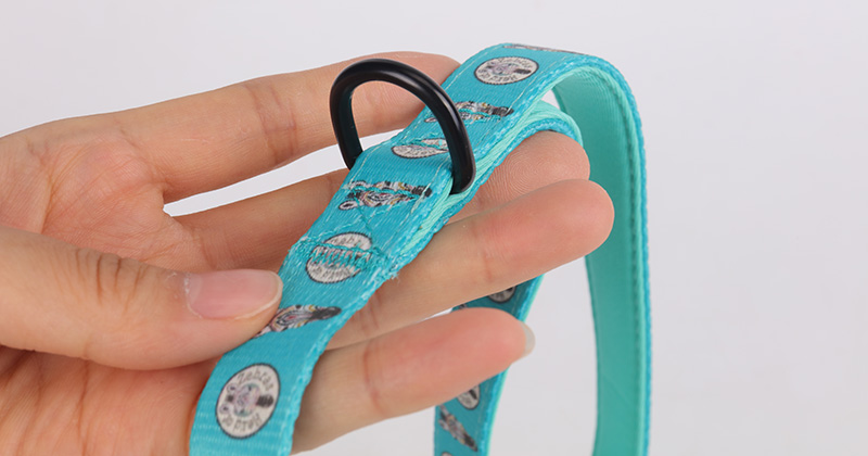 Laisse rembourrée OKEYPETS personnalisée avec impression par sublimation d'un adorable zèbre et poignée en néoprène 9