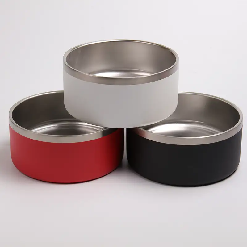 أوكي بيتس - وعاء ماء للكلاب بالجملة، قابل للتخصيص بتقنية التسامي، صديق للبيئة، مناسب للسفر، مصنوع من الفولاذ المقاوم للصدأ، وعاء ماء محمول للكلاب 1