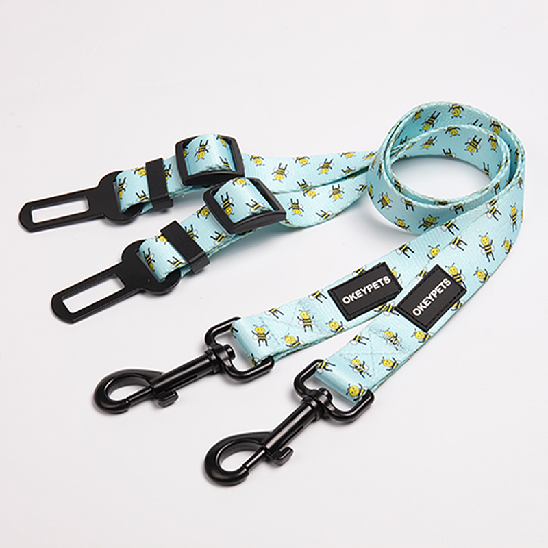 OKEYPETS - Accessoires OKEYPETS pour chiens : ceinture de sécurité auto en polyester sublimé, sangle résistante, ceinture de sécurité, ceinture de sécurité pour animaux de compagnie. Tous les produits. 15