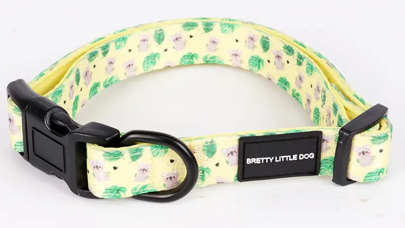 OKEYPETS Kæledyrstilbehør Blødt Justerbart Højdensitets Polyester Neopren Polstret Hundehalsbånd med Hurtigudløserspænde 1