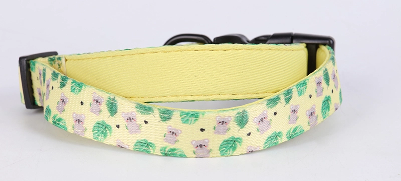 OKEYPETS Kæledyrstilbehør Blødt Justerbart Højdensitets Polyester Neopren Polstret Hundehalsbånd med Hurtigudløserspænde 9