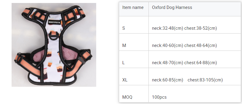 Harnais pour chien OKEYPETS, taille moyenne à grande, réglable, anti-traction, en tissu Oxford résistant, idéal pour l'extérieur. 9