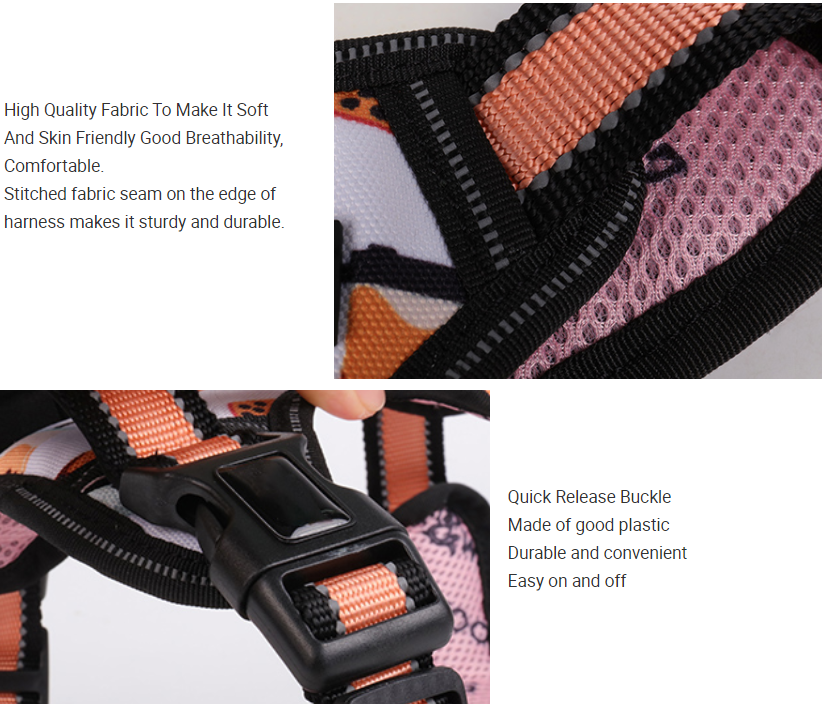 Harnais pour chien OKEYPETS, taille moyenne à grande, réglable, anti-traction, en tissu Oxford résistant, idéal pour l'extérieur. 15