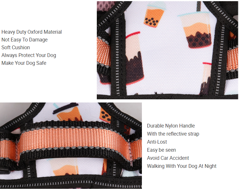 Harnais pour chien OKEYPETS, taille moyenne à grande, réglable, anti-traction, en tissu Oxford résistant, idéal pour l'extérieur. 16