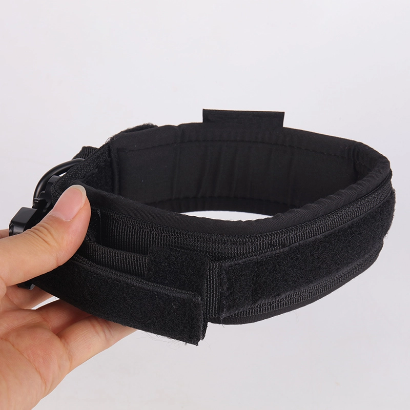 Collier tactique rembourré en néoprène OKEYPETS pour chien, avec boucle métallique robuste. Collier d'entraînement militaire durable pour grands animaux de compagnie. 15