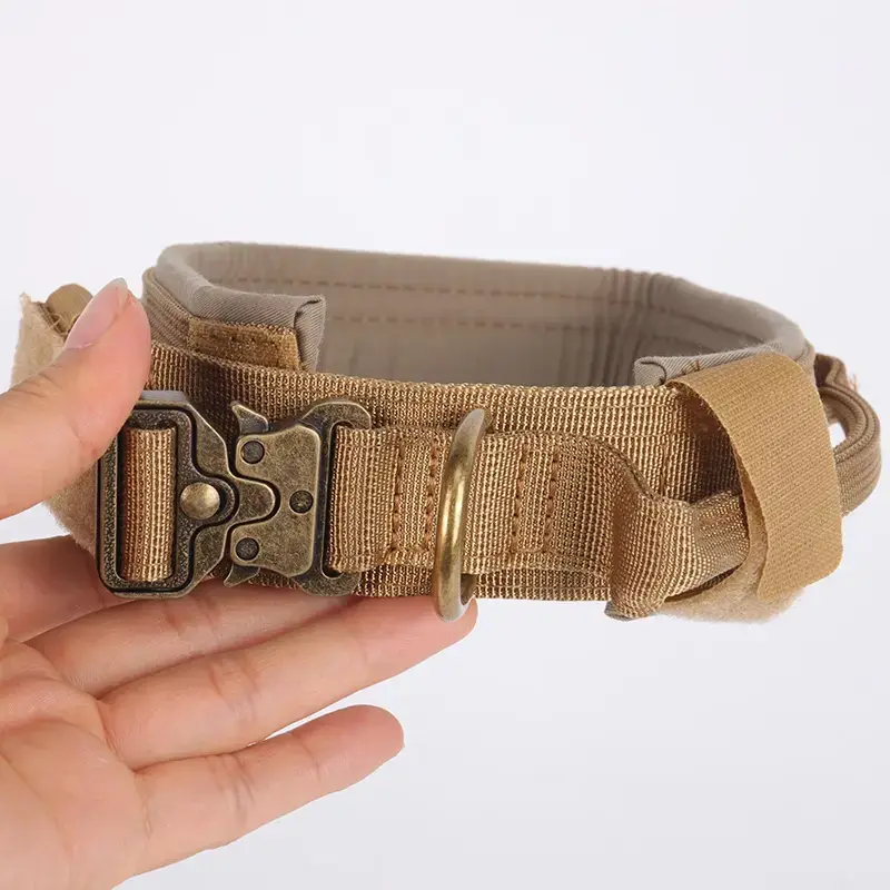 Collar de perro con estampado personalizado y hebilla de metal 3