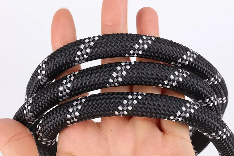 OKEYPETS Mocna nylonowa odblaskowa smycz dla psa – trwała, amortyzowana, w stylu liny 3