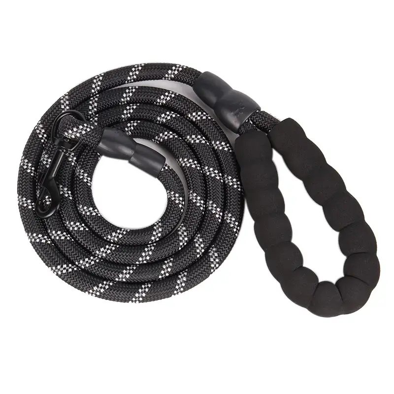 OKEYPETS Mocna nylonowa odblaskowa smycz dla psa – trwała, amortyzowana, w stylu liny 7