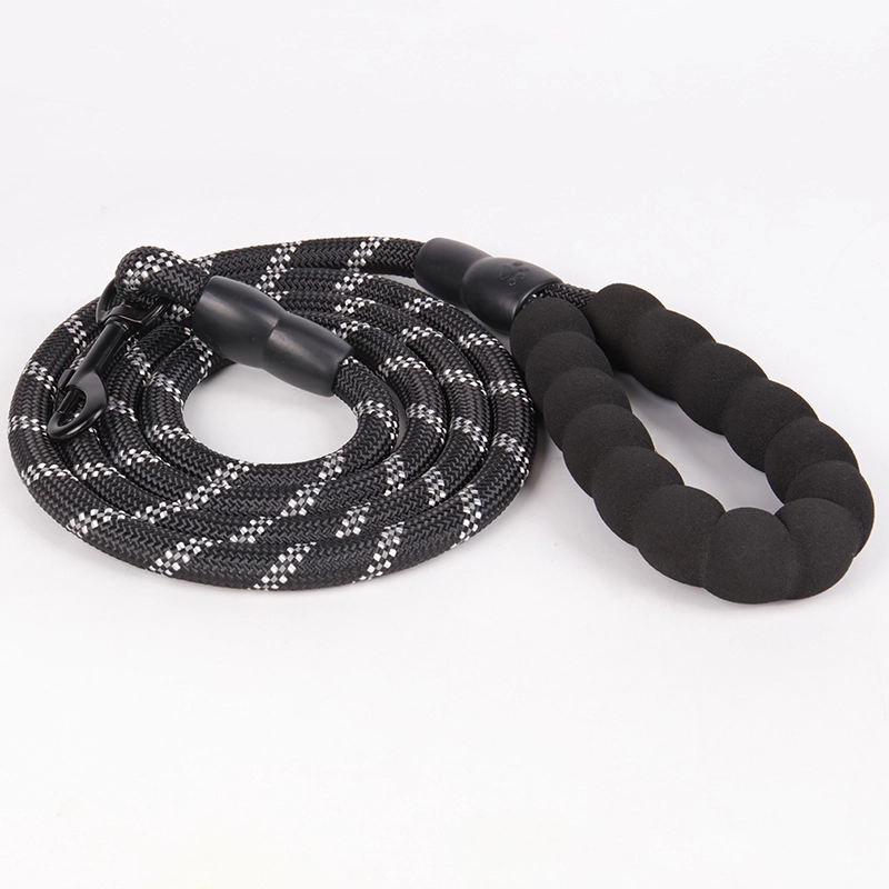 Laisse pour chien OKEYPETS en nylon épais et résistant, style corde réfléchissante, idéale pour l'entraînement, la course et la promenade. 10