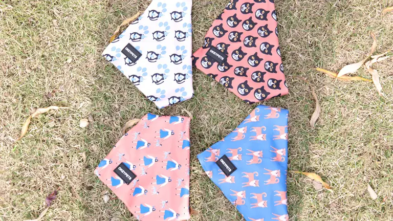 OKEYPETS Šatky pre psov, trojuholníkové doplnky, sublimačné personalizované luxusné šatky pre domáce zvieratá 1