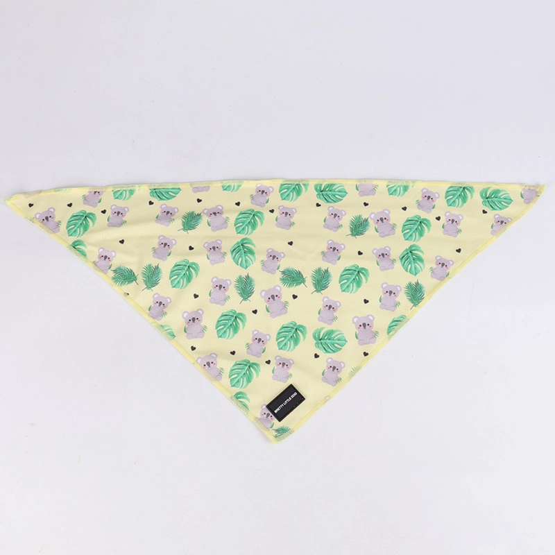 OKEYPETS Brugerdefineret vaskbar justerbar tegneseriemønsterdesign trykt kæledyrshundetørklæde hundetrekantbandana 9