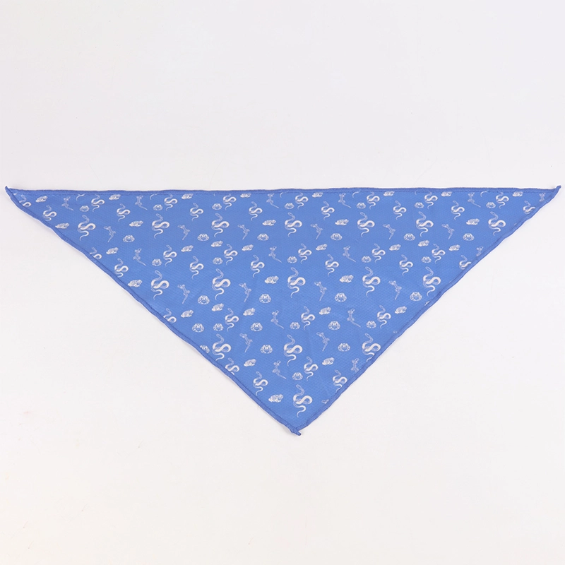 OKEYPETS Mode Brugerdefineret Mønster Justerbar Blød Sublimering Hvalpetørklæde Hagesmæk Trekant Hundebandana 11