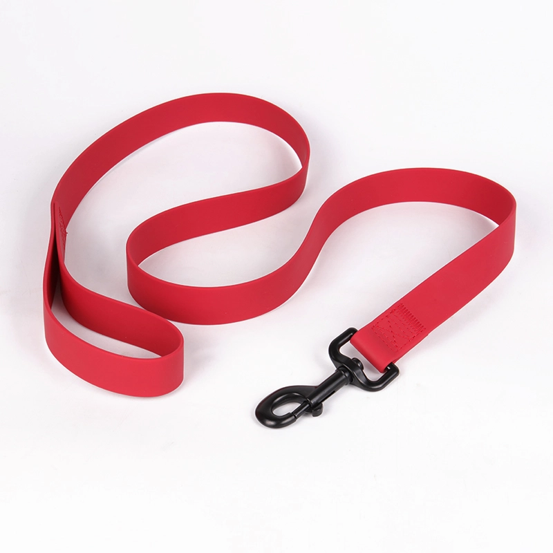 OKEYPETS Wholesale Sublimation Solid Waterproof Durable PVC Pet Dog Collar Leash Set For Running Training 6