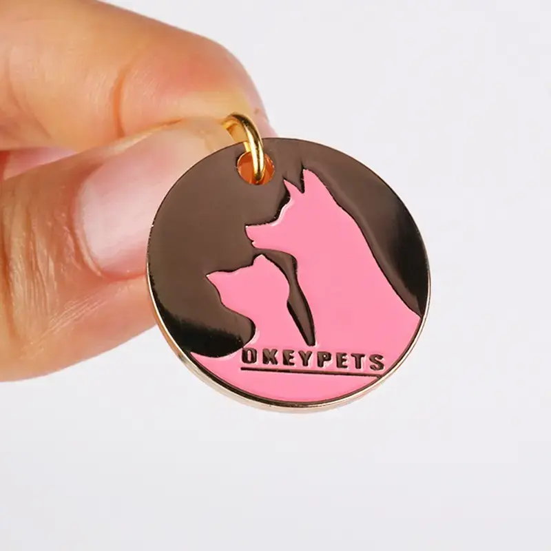 بطاقات تعريف شخصية للحيوانات الأليفة مصنوعة من الفولاذ المقاوم للصدأ - محفورة بالليزر بعمق بمعلومات مخصصة 3