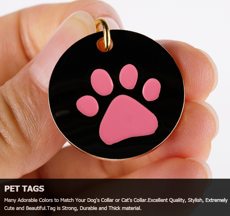 OKEYPETS Médaille d'identification personnalisée pour chien et chat, gravée recto verso 9