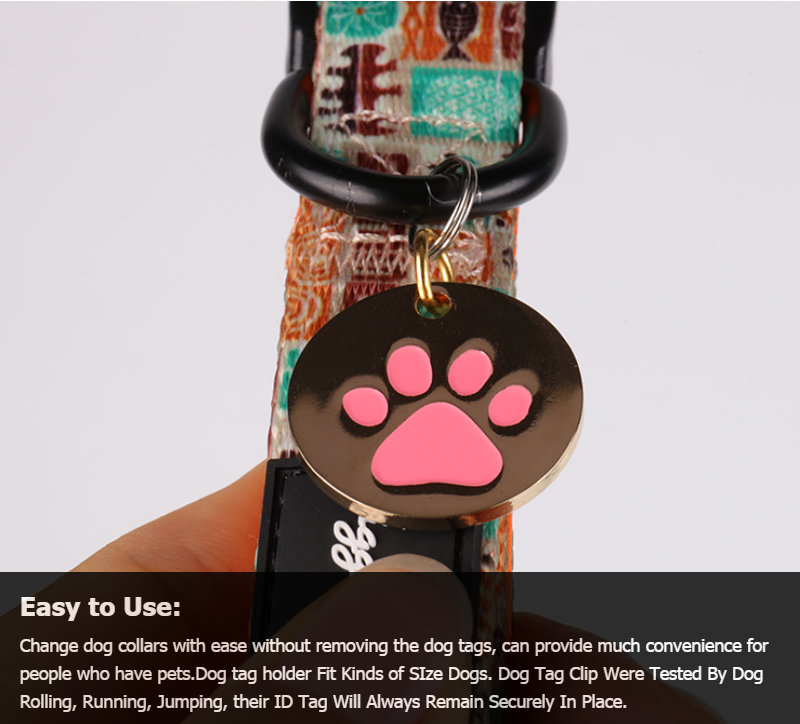 OKEYPETS Médaille d'identification personnalisée pour chien et chat, gravée recto verso 11