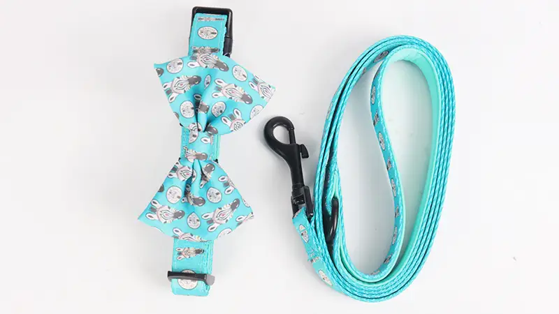 Set Tali Kolar Anjing OKEYPETS, Set Kolar Anjing dengan Tali Set Kolar dan Tali Anjing Padanan Boleh Laras 1