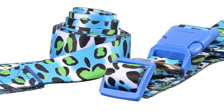 Комплект ошейника и поводка для домашних животных OKEYPETS Softc из высококачественной полиэстерной ткани 13