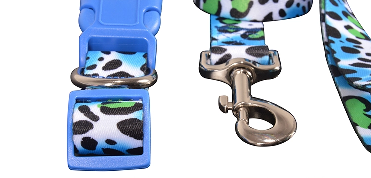 Комплект ошейника и поводка для домашних животных OKEYPETS Softc из высококачественной полиэстерной ткани 12