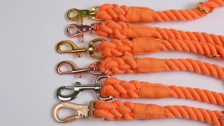 OKEYPETS Accessoires pour animaux de compagnie en vente - Laisse pour chien en corde de coton faite main, multicolore, motif nautique. 1