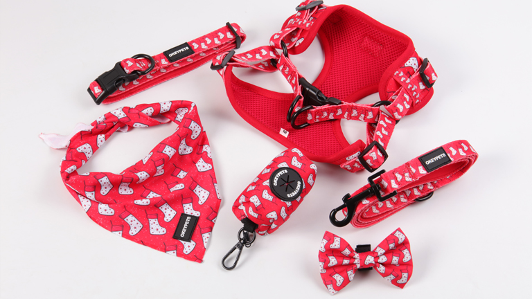 Nouveau harnais pour chien One Step In de créateur, ensemble personnalisé avec logo imprimé, vente en gros. Harnais de luxe mignon pour petit chien One Step In. 10