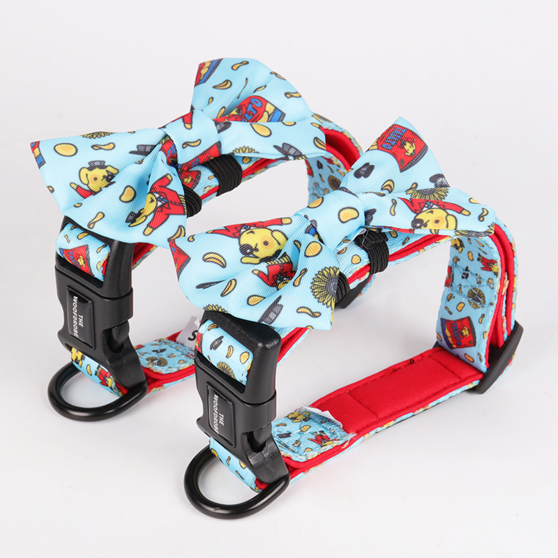 Kolar Halloween Anjing OKEYPETS dengan Set Tali Haiwan Peliharaan Kolar dan Tali Anjing Boleh Laras Tugas Berat 11